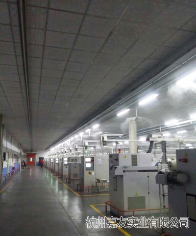 纺织车间安装高压微雾加湿器